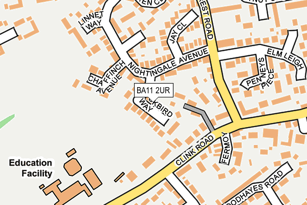 BA11 2UR map - OS OpenMap – Local (Ordnance Survey)