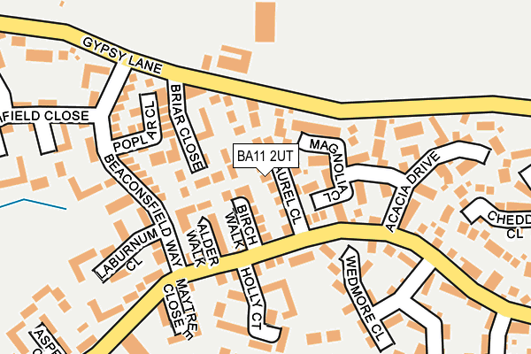 BA11 2UT map - OS OpenMap – Local (Ordnance Survey)