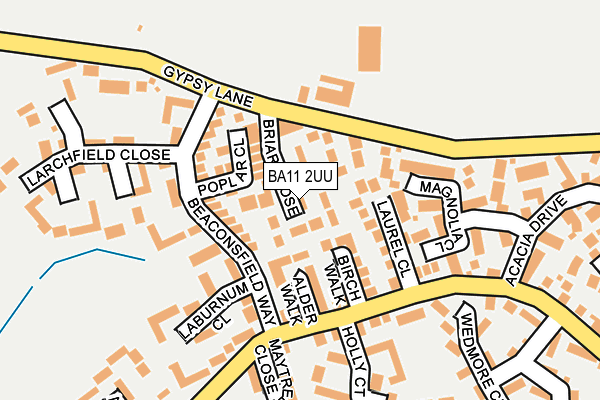 BA11 2UU map - OS OpenMap – Local (Ordnance Survey)