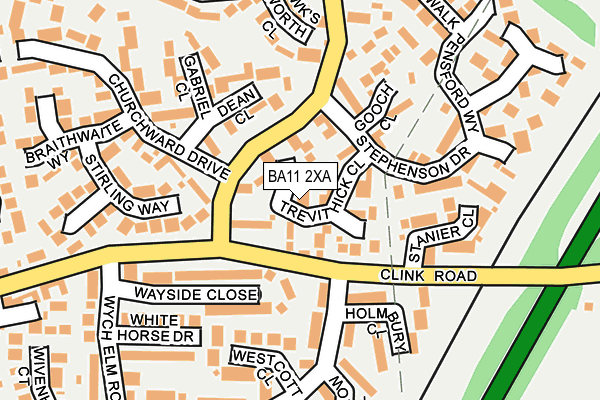 BA11 2XA map - OS OpenMap – Local (Ordnance Survey)