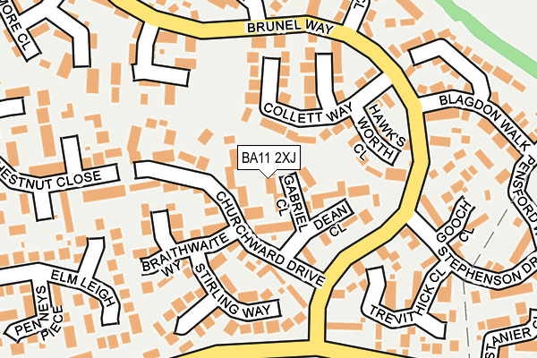 BA11 2XJ map - OS OpenMap – Local (Ordnance Survey)
