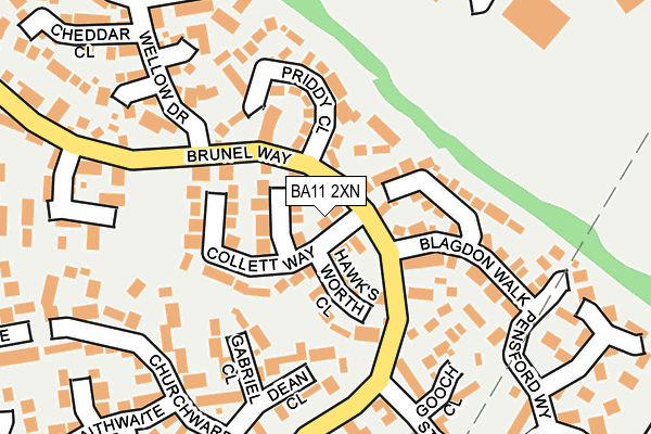 BA11 2XN map - OS OpenMap – Local (Ordnance Survey)