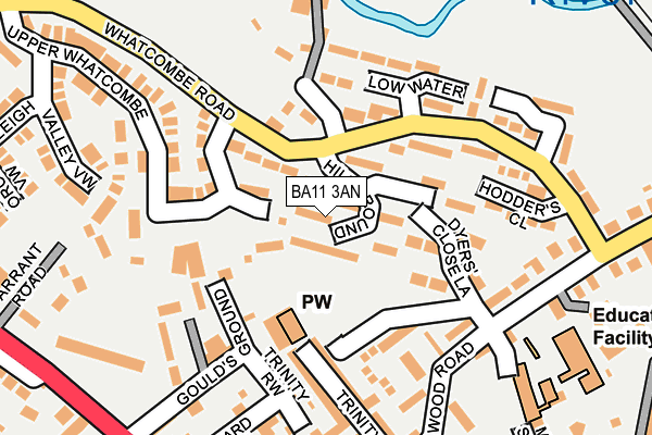 BA11 3AN map - OS OpenMap – Local (Ordnance Survey)