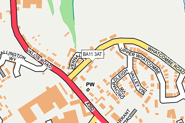 BA11 3AT map - OS OpenMap – Local (Ordnance Survey)