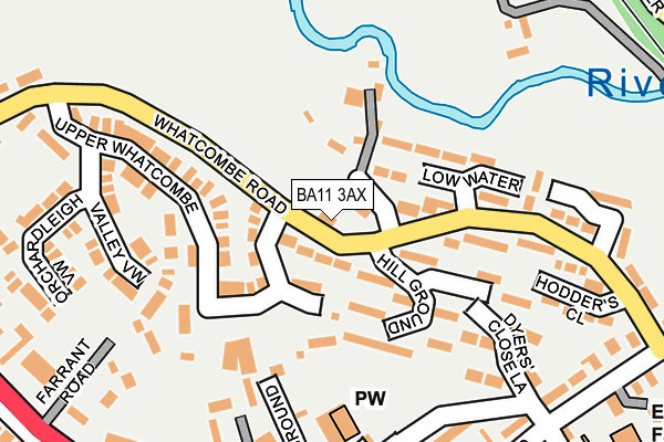 BA11 3AX map - OS OpenMap – Local (Ordnance Survey)