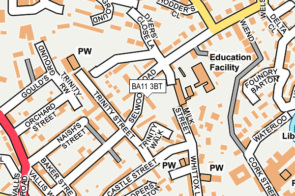 BA11 3BT map - OS OpenMap – Local (Ordnance Survey)