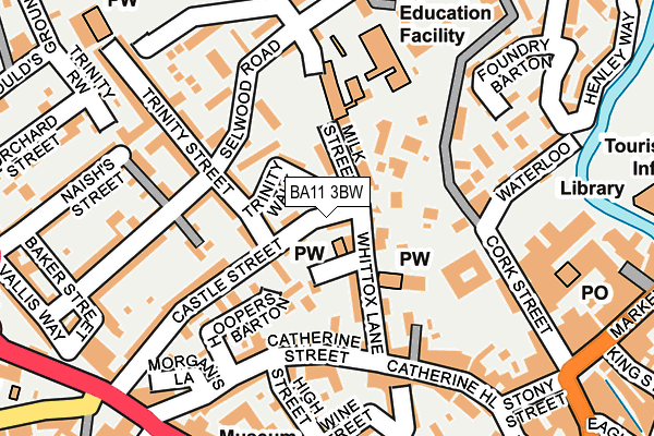 BA11 3BW map - OS OpenMap – Local (Ordnance Survey)