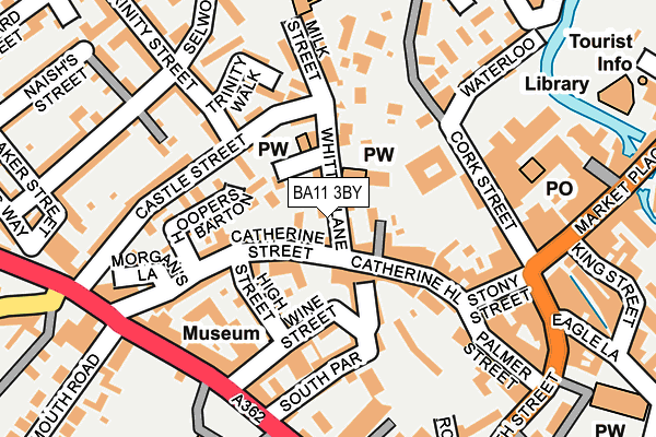 BA11 3BY map - OS OpenMap – Local (Ordnance Survey)
