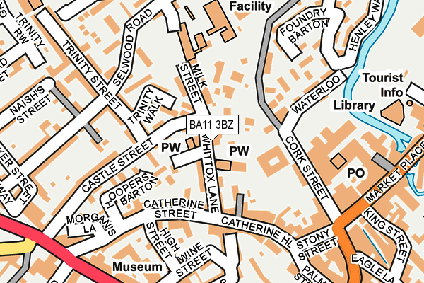 BA11 3BZ map - OS OpenMap – Local (Ordnance Survey)