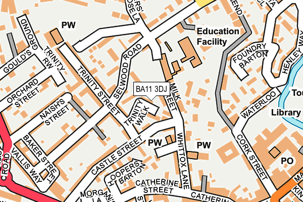 BA11 3DJ map - OS OpenMap – Local (Ordnance Survey)