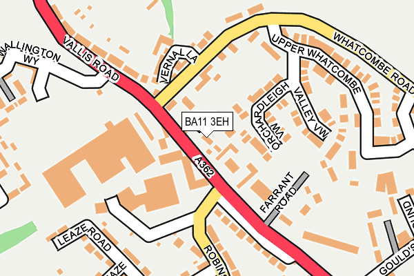 BA11 3EH map - OS OpenMap – Local (Ordnance Survey)