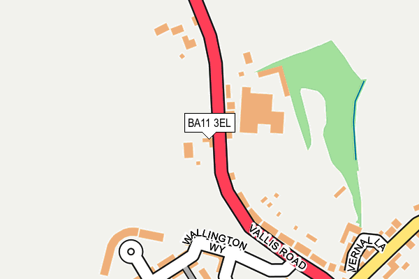 BA11 3EL map - OS OpenMap – Local (Ordnance Survey)