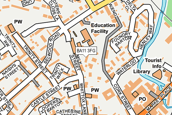 BA11 3FG map - OS OpenMap – Local (Ordnance Survey)