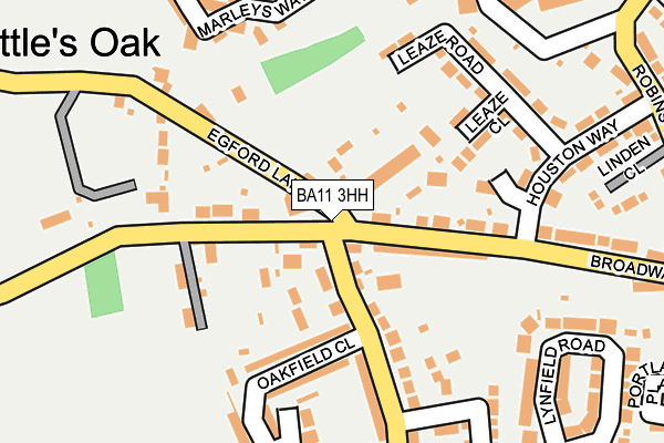 BA11 3HH map - OS OpenMap – Local (Ordnance Survey)