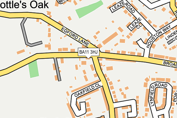 BA11 3HJ map - OS OpenMap – Local (Ordnance Survey)