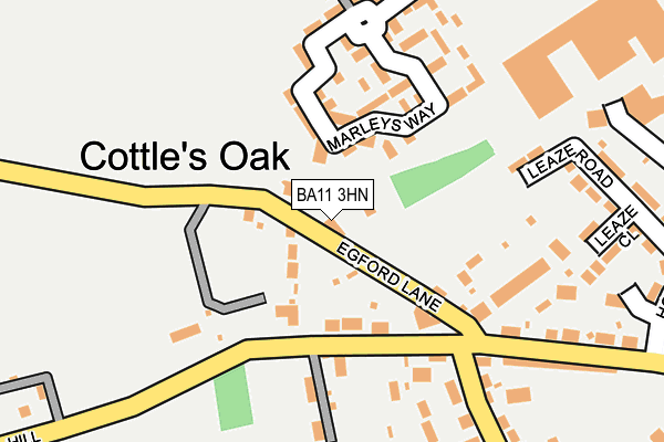 BA11 3HN map - OS OpenMap – Local (Ordnance Survey)