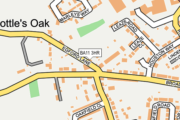 BA11 3HR map - OS OpenMap – Local (Ordnance Survey)