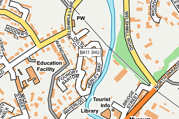 BA11 3HU map - OS OpenMap – Local (Ordnance Survey)