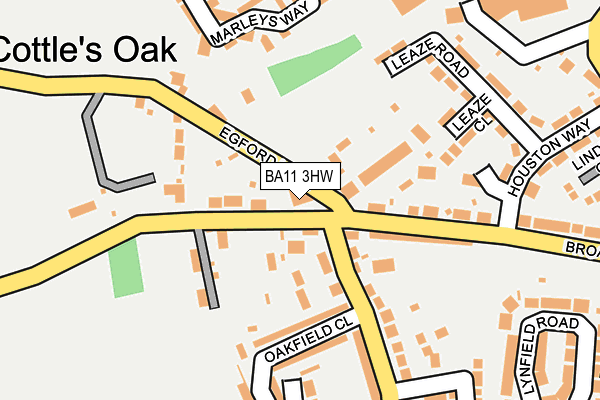 BA11 3HW map - OS OpenMap – Local (Ordnance Survey)