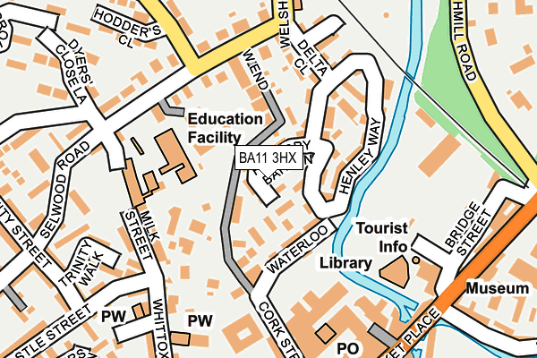 BA11 3HX map - OS OpenMap – Local (Ordnance Survey)