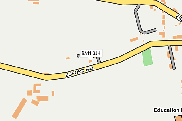 BA11 3JH map - OS OpenMap – Local (Ordnance Survey)