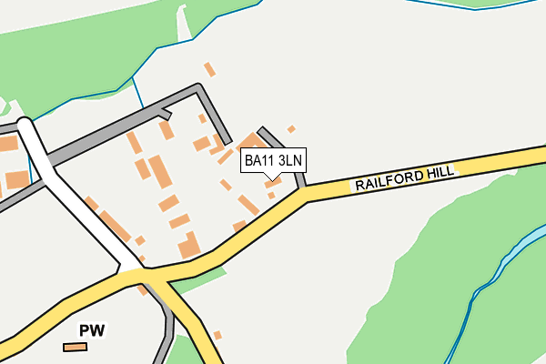 BA11 3LN map - OS OpenMap – Local (Ordnance Survey)