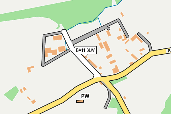 BA11 3LW map - OS OpenMap – Local (Ordnance Survey)