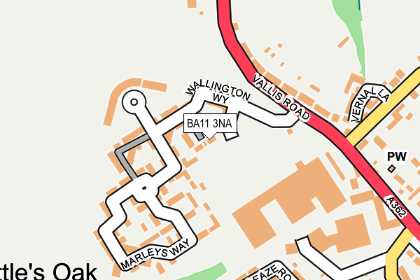 BA11 3NA map - OS OpenMap – Local (Ordnance Survey)