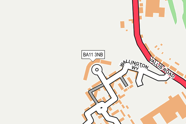 BA11 3NB map - OS OpenMap – Local (Ordnance Survey)