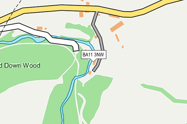 BA11 3NW map - OS OpenMap – Local (Ordnance Survey)