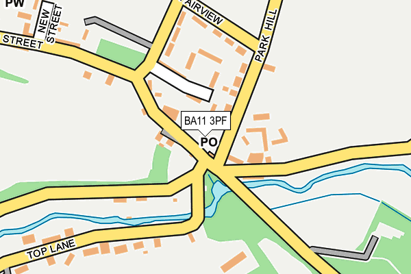 BA11 3PF map - OS OpenMap – Local (Ordnance Survey)