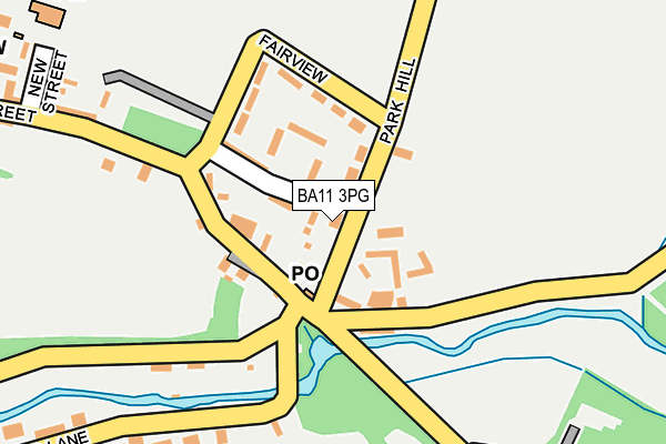 BA11 3PG map - OS OpenMap – Local (Ordnance Survey)