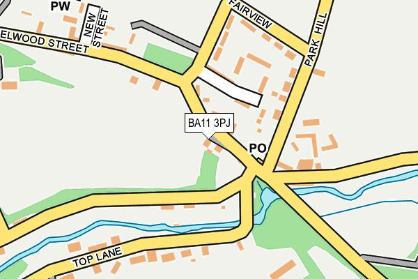 BA11 3PJ map - OS OpenMap – Local (Ordnance Survey)