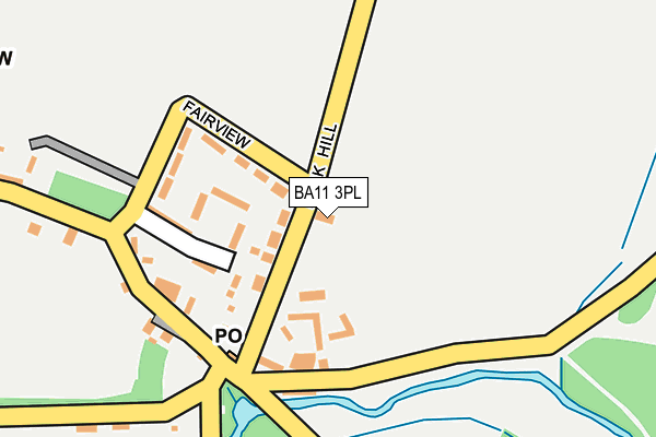 BA11 3PL map - OS OpenMap – Local (Ordnance Survey)