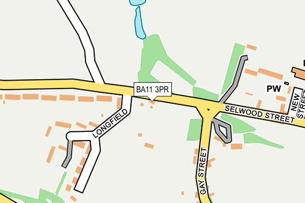 BA11 3PR map - OS OpenMap – Local (Ordnance Survey)