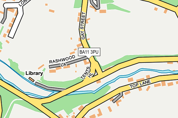 BA11 3PU map - OS OpenMap – Local (Ordnance Survey)