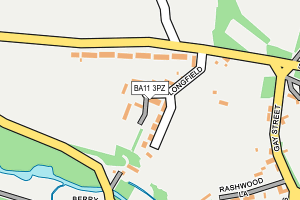 BA11 3PZ map - OS OpenMap – Local (Ordnance Survey)