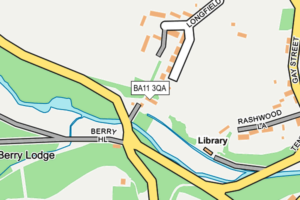 BA11 3QA map - OS OpenMap – Local (Ordnance Survey)