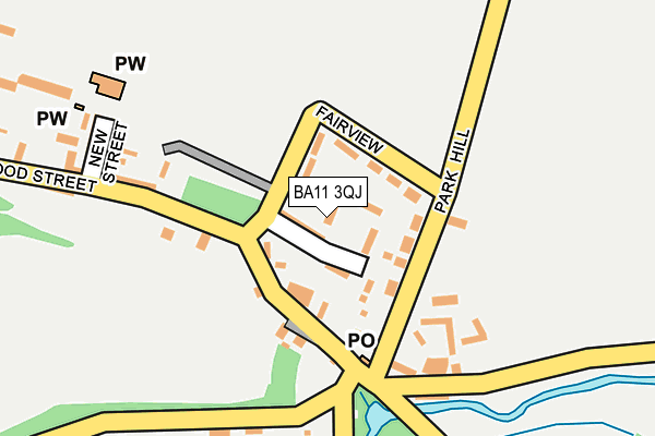 BA11 3QJ map - OS OpenMap – Local (Ordnance Survey)