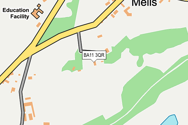 BA11 3QR map - OS OpenMap – Local (Ordnance Survey)