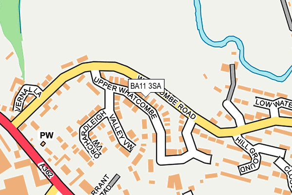 BA11 3SA map - OS OpenMap – Local (Ordnance Survey)