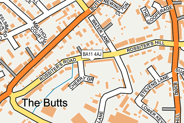 BA11 4AJ map - OS OpenMap – Local (Ordnance Survey)