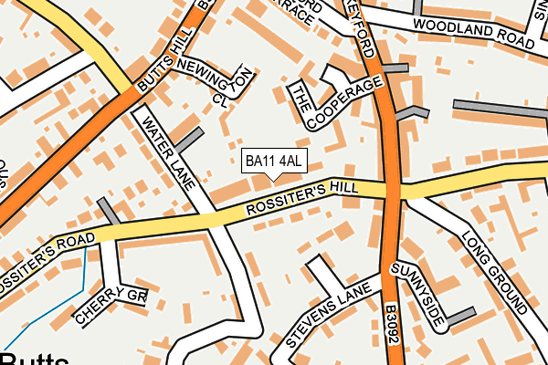 BA11 4AL map - OS OpenMap – Local (Ordnance Survey)