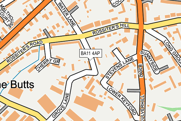 BA11 4AP map - OS OpenMap – Local (Ordnance Survey)
