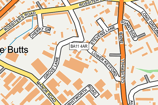 BA11 4AR map - OS OpenMap – Local (Ordnance Survey)