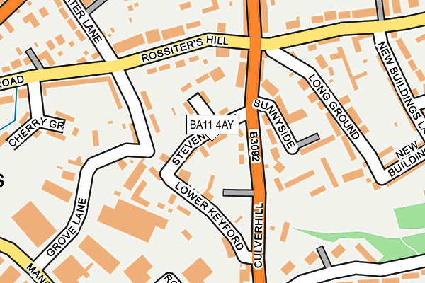 BA11 4AY map - OS OpenMap – Local (Ordnance Survey)