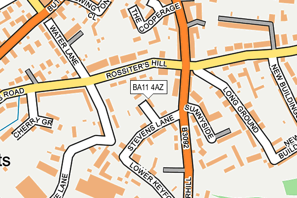 BA11 4AZ map - OS OpenMap – Local (Ordnance Survey)