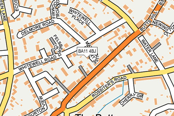 BA11 4BJ map - OS OpenMap – Local (Ordnance Survey)