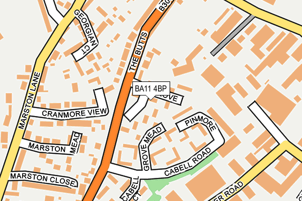 BA11 4BP map - OS OpenMap – Local (Ordnance Survey)
