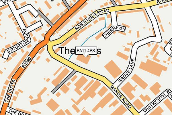 BA11 4BS map - OS OpenMap – Local (Ordnance Survey)